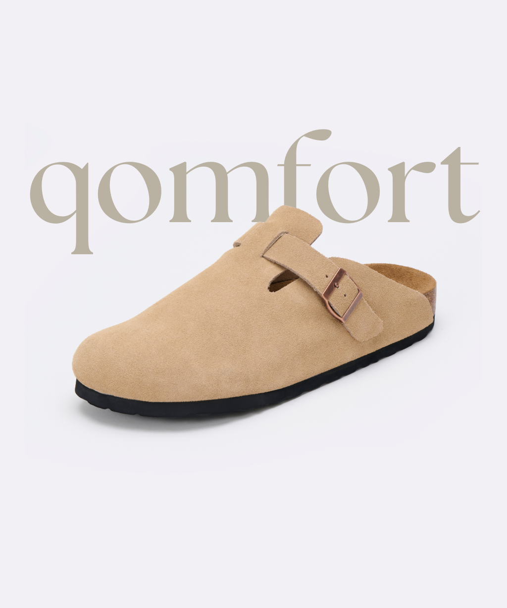The Premium Suede Clog in Camel