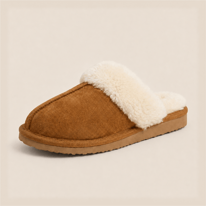 Memory Foam Slippers in Chestnut